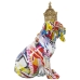 Decoratieve figuren Alexandra House Living Multicolour Plastic Hond Kroon 16 x 20 x 27 cm