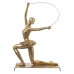 Okrasna Figura Alexandra House Living Zlat Plastika Gimnastičar 13 x 19 x 27 cm