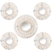 Mirror Set Alexandra House Living White Golden Plastic 2 x 79 x 48 cm Circular