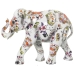 Deko-Figur Alexandra House Living Bunt Kunststoff Elefant 11 x 18 x 24 cm