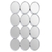 Wall mirror Alexandra House Living Silver Metal 12 x 16 cm 9 x 68 x 40 cm Circular Oval