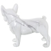 Dekorativ Figur Alexandra House Living Plast Hund 14 x 26 x 24 cm Marmor