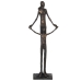 Okrasna Figura Alexandra House Living Zlat Plastika Dama Otrok 18 x 27 x 59 cm