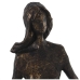 Dekorativ figur Alexandra House Living Gylden Plastik Dame Barn 18 x 27 x 59 cm