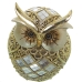 Figurine Décorative Alexandra House Living Doré Acrylique Plastique Mélamine Hibou 10 x 7 x 15 cm