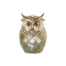 Decorative Figure Alexandra House Living Golden Acrylic Plastic Melamin Owl 10 x 7 x 15 cm