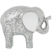 Figură Decorativă Alexandra House Living Alb Ceramică Elefant Argintiu 9 x 19 x 16 cm