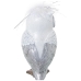 Decorative Figure Alexandra House Living White Silver Acrylic Plastic Melamin Owl