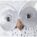 Decorative Figure Alexandra House Living White Silver Acrylic Plastic Melamin Owl