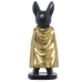 Decorative Figure Alexandra House Living Black Golden Plastic Glasses Dog 12 x 15 x 32 cm