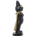 Dekorativ Figur Alexandra House Living Svart Gyllen Plast Briller Hund 12 x 15 x 32 cm