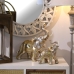 Statua Decorativa Alexandra House Living Dorato Plastica Elefante 18 x 34 x 35 cm