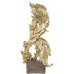 Deko-Figur Alexandra House Living Gold Kunststoff Blatt 15 x 18 x 42 cm