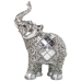 Deko-Figur Alexandra House Living Silberfarben Kunststoff Elefant 13 x 22 x 30 cm Spiegel