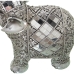 Statua Decorativa Alexandra House Living Argentato Plastica Elefante 13 x 22 x 30 cm Specchi