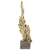 Deko-Figur Alexandra House Living Gold Kunststoff Blatt 15 x 18 x 42 cm