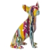 Dekorativ Figur Alexandra House Living Flerfarget Plast Hund Maling 14 x 19 x 28 cm