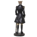 Statua Decorativa Alexandra House Living Nero Plastica Leopardo Vestito 15 x 17 x 42 cm