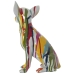 Dekorativ Figur Alexandra House Living Flerfarget Plast Hund Maling 14 x 19 x 28 cm