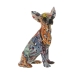 Decoratieve figuren Alexandra House Living Multicolour Plastic Hond 15 x 18 x 27 cm