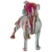 Decoratieve figuren Alexandra House Living Multicolour Plastic Hond Verf 13 x 29 x 26 cm