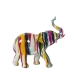 Deko-Figur Alexandra House Living Bunt Kunststoff Elefant Farbe 10 x 23 x 22 cm