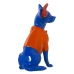 Decoratieve figuren Alexandra House Living Blauw Oranje Plastic Hond Oordopjes 14 x 26 x 18 cm