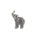 Decoratieve figuren Alexandra House Living Zilverkleurig Acryl Plastic Melamine Olifant 11 x 6 x 16 cm