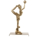 Prydnadsfigur Alexandra House Living Gyllene Plast Gymnast 12 x 18 x 32 cm