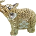 Decoratieve figuren Alexandra House Living Gouden Plastic Olifant 10 x 18 x 24 cm Spiegels