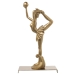 Prydnadsfigur Alexandra House Living Gyllene Plast Gymnast 12 x 18 x 32 cm