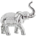 Figurine Décorative Alexandra House Living Argenté Plastique Eléphant 11 x 20 x 21 cm