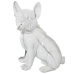 Dekorativ Figur Alexandra House Living Plast Hund 15 x 18 x 23 cm Marmor