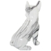 Dekorativ Figur Alexandra House Living Plast Hund 15 x 18 x 23 cm Marmor