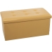 Puff Desmontable Alexandra House Living Amarillo Polipiel 77 x 38 x 38 cm