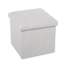 Detachable Pouffe Alexandra House Living White Polyskin 38 x 38 x 38 cm