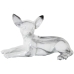 Dekorativ Figur Alexandra House Living Plast Hund 17 x 28 x 18 cm Marmor