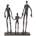 Decoratieve figuren Alexandra House Living Gouden Plastic Familie 17 x 29 x 35 cm