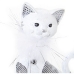 Decorative Figure Alexandra House Living White Acrylic Plastic Melamin Cat 12 x 6 x 26 cm