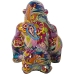 Decoratieve figuren Alexandra House Living Multicolour Plastic Gorilla Graffiti 18 x 21 x 23 cm Kom