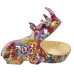 Figurine Décorative Alexandra House Living Multicouleur Plastique Rhinocéros Graffiti 17 x 26 x 19 cm Bol