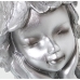 Decorative Figure Alexandra House Living Silver Plastic Girl 18 x 18 x 26 cm