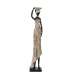 Decorative Figure Alexandra House Living Silver Plastic African Woman 12 x 14 x 53 cm