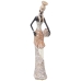 Figurine Décorative Alexandra House Living Blanc Doré Plastique Africaine 12 x 14 x 45 cm