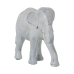 Figura Decorativa Alexandra House Living Branco Plástico Elefante 10 x 18 x 24 cm