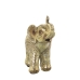 Decoratieve figuren Alexandra House Living Gouden Acryl Plastic Melamine Olifant