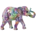 Dekorativ Figur Alexandra House Living Flerfarget Plast Elefant Maling 13 x 21 x 29 cm