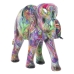 Decoratieve figuren Alexandra House Living Multicolour Plastic Olifant Verf 13 x 21 x 29 cm