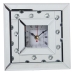 Table clock Alexandra House Living Silver Wood Crystal 20 x 20 x 5 cm