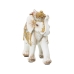 Decoratieve figuren Alexandra House Living Wit Gouden Acryl Plastic Melamine Olifant